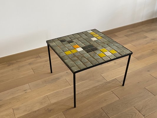 Ceramic Coffee Table by Les 2 Potiers, 1960s-OTV-1077178