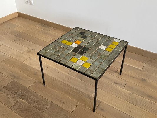 Ceramic Coffee Table by Les 2 Potiers, 1960s-OTV-1077178