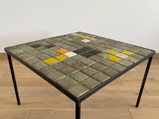 Ceramic Coffee Table by Les 2 Potiers, 1960s-OTV-1077178