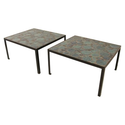 Ceramic Coffee Tables by Aliette Vliers, Set of 2-FGA-923201