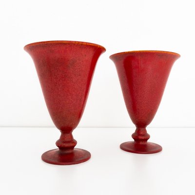 Ceramic Cup Vases by Guido Andlovitz for Lavenia, Italy, 1960s, Set of 2-UPW-1736015