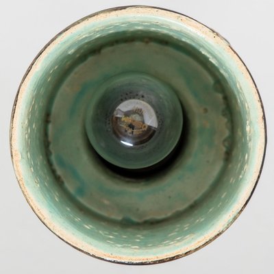 Ceramic Cylinder Pendant Light, Denmark, 1970s-VDW-1736494