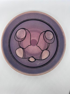 Ceramic Decorative Dish by Robert Gagliano, 1970s-AVC-1821091