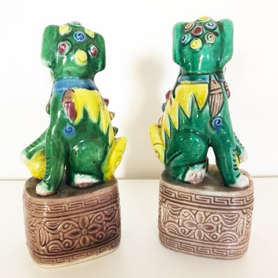 Ceramic Dogs, Early 1900s, Set of 2-OLY-1033417