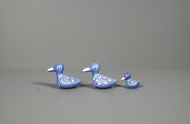 Ceramic Ducks by Pablo Zabal, Chile, 1970s, Set of 3-VLO-1286932