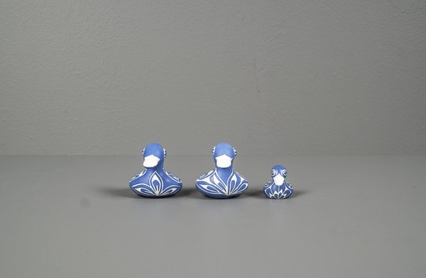 Ceramic Ducks by Pablo Zabal, Chile, 1970s, Set of 3-VLO-1286932