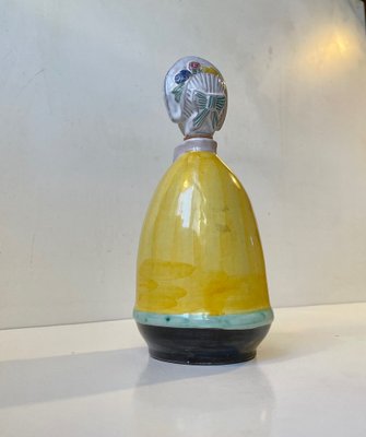 Ceramic Figural Dressed Woman Decanter by Johgus Bornholm, 1950s-LCR-1324120