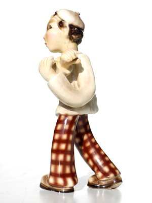 Ceramic Figurine by Leopold Anzengruber for Carraresi & Lucchesi, 1920s-GKB-845892