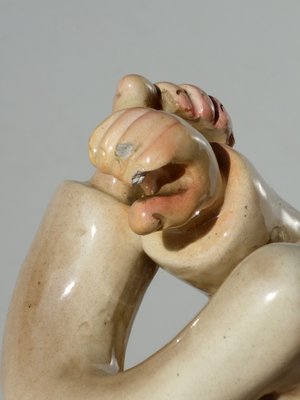 Ceramic Figurine by Leopold Anzengruber for Carraresi & Lucchesi, 1920s-GKB-845892