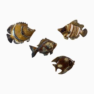 Ceramic Fish from Vallauris, 1970, Set of 4-BFK-2040477