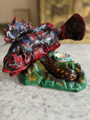 Ceramic Fish in the style of Vallauris, 1950s-JO-1765840