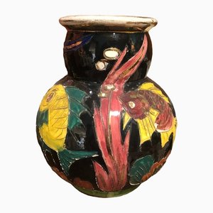 Ceramic Fish Vase from Vallauris-TEP-1288678