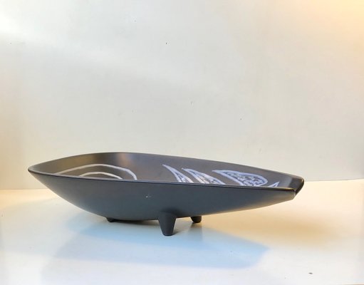 Ceramic Footed Bowl by Svend Aage Holm Sørensen for Søholm, 1950s-LCR-674024