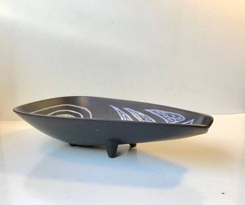 Ceramic Footed Bowl by Svend Aage Holm Sørensen for Søholm, 1950s-LCR-674024