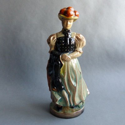 Ceramic Forest Girl Figure by Anton Kling for Karlsruher Majolika, 1935-WK-764845