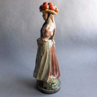 Ceramic Forest Girl Figure by Anton Kling for Karlsruher Majolika, 1935-WK-764845