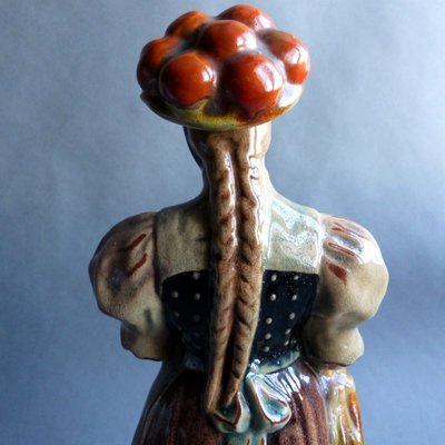 Ceramic Forest Girl Figure by Anton Kling for Karlsruher Majolika, 1935-WK-764845