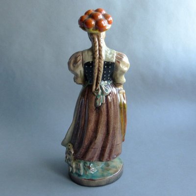 Ceramic Forest Girl Figure by Anton Kling for Karlsruher Majolika, 1935-WK-764845