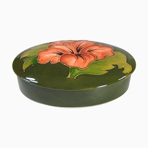 Ceramic Hand Painted Floral Trinket Box from Moorcroft-GIW-1313177