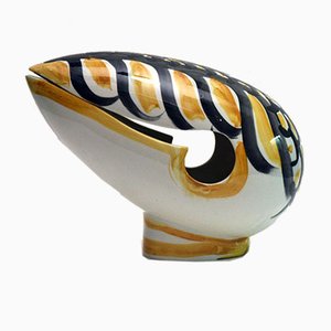 Ceramic Hand-Painted Sculpture by Enzo Bioli for Il Picchio, 1970s-HS-754247