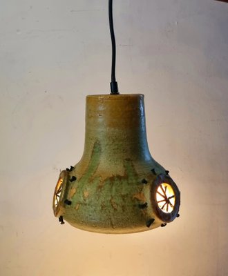 Ceramic Hanging Lamp with Portholes, 1970s-LDW-1449981