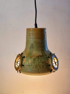 Ceramic Hanging Lamp with Portholes, 1970s-LDW-1449981