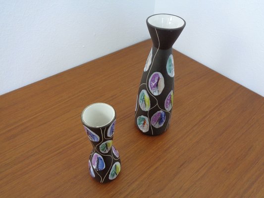 Ceramic Kongo Vases by Bodo Mans for Bay Keramik, 1960s, Set of 2-RDW-1245697