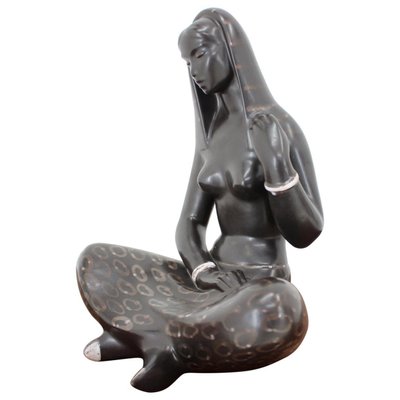 Ceramic Lady Sculpture by Jitka Forejtova for Keramos, 1960s-TZ-654724