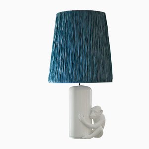 Ceramic Lamp with Lampshade from Vivai del Sud-MNF-1058613