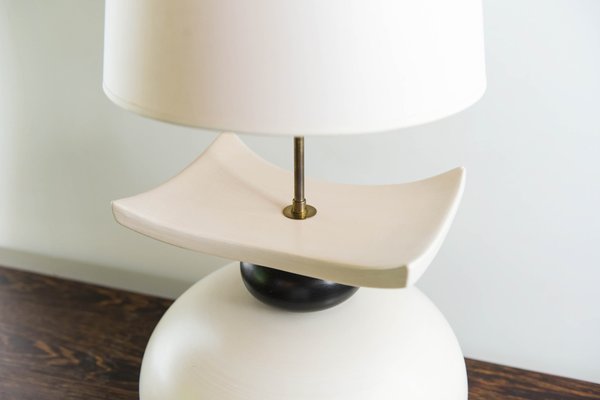 Ceramic Lamp with Pebble, 1970s-OA-1033098