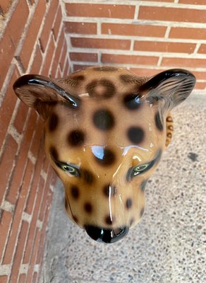 Ceramic Leopard Statue-OPE-1177017