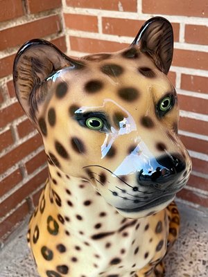 Ceramic Leopard Statue-OPE-1177017