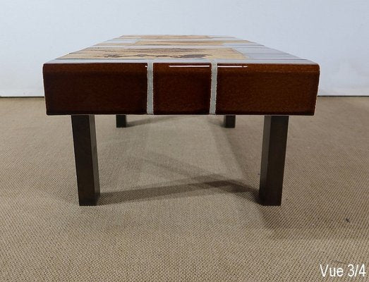 Ceramic Les Herbiers Collection Coffee Table by Roger Capron for Vallauris, 1960s-RVK-1319325