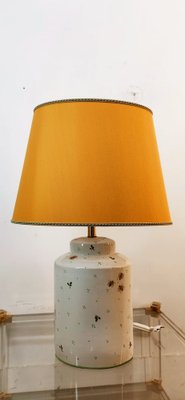 Ceramic Light with Bees and Oval Lampshade-QLH-1768760