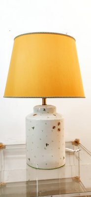 Ceramic Light with Bees and Oval Lampshade-QLH-1768760