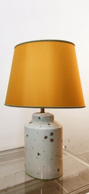 Ceramic Light with Bees and Oval Lampshade-QLH-1768760