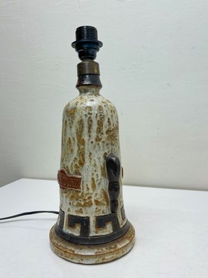 Ceramic Martini Bottle Table Lamp, Italy, 1960s-WZZ-2032127