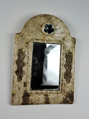 Ceramic Mirror by François Lembo for Vallauris, 1970s-DOA-868412