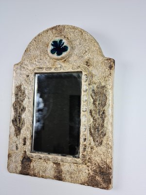 Ceramic Mirror by François Lembo for Vallauris, 1970s-DOA-868412