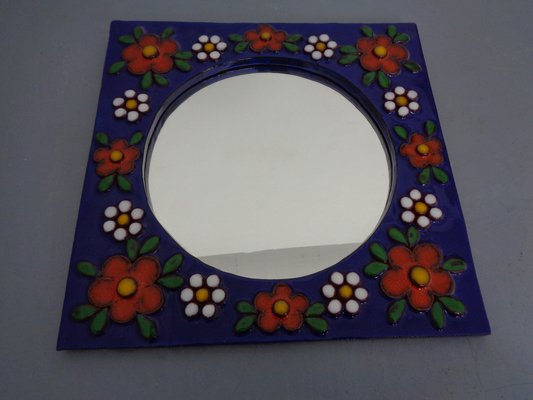 Ceramic Mirror by Katharina Bläser Studio, 1970s-RDW-1277883