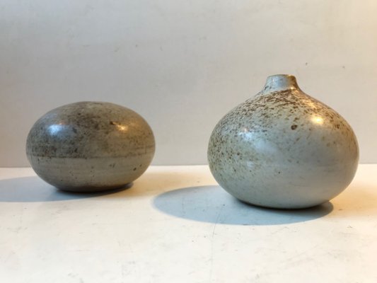 Ceramic Mushroom Vases by Aage Würtz, 1970s, Set of 2-LCR-883777