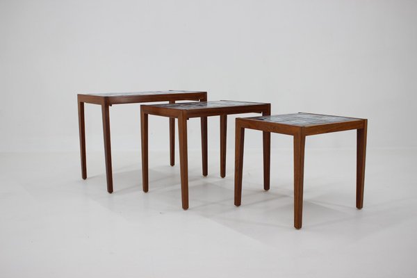 Ceramic Nesting Tables, 1960s, Set of 3-TZ-837623