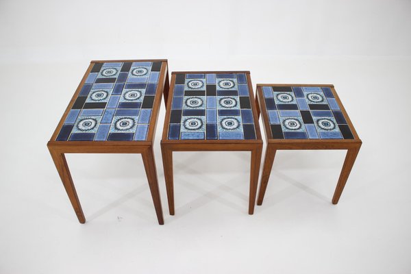 Ceramic Nesting Tables, 1960s, Set of 3-TZ-837623