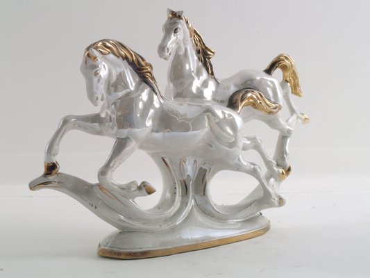 Ceramic Ornament of Horses, 1950s-NJV-848125