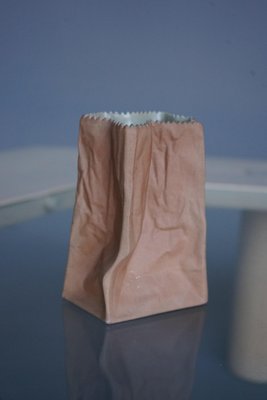 Ceramic Paper Bag Vase by Tapio Wirkkala for Rosenthal, 1977-MB-1794666