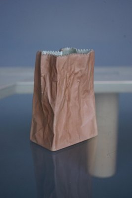 Ceramic Paper Bag Vase by Tapio Wirkkala for Rosenthal, 1977-MB-1794666