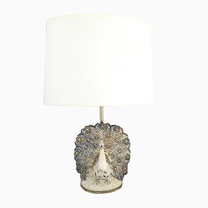 Ceramic Peacock Table Lamp, 1970s-AVC-686862