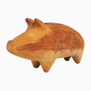 Ceramic Pig Figurine from Hegnetslund, Denmark, 1970s-ZTG-2018322