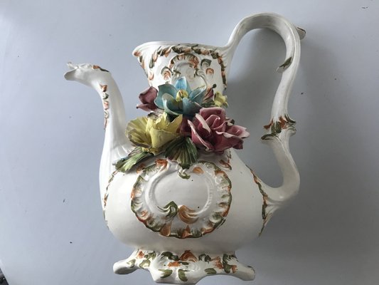 Ceramic Pitcher Signed by Bassano, Italy, 1950s-WQQ-1332303