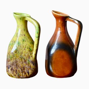 Ceramic Pitchers from Poitiers D'accolay, Set of 2-AIU-1112001